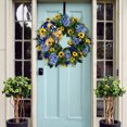 thumbnail image 2 of Guirlande de Fleurs Bleue et Jaune Porte d'Entrée, 2 of 11