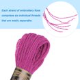 thumbnail image 4 of Unique Bargains Fil à Broder Fuchsia, 8 m - 12 Écheveaux, 4 of 6