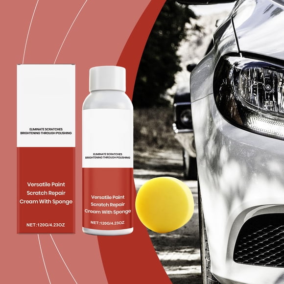 JZCHUNTOY Car Scratch Repair Care Cream Set 1 Piece, 4.06 Ounce Cream With Sponge, Paint Restoration Polishing Brightening Auto Care Kit, for Car Scratch, Paint Surface, Auto Body, Vehicle Care