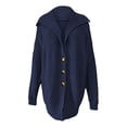 thumbnail image 4 of KIHOUT Womens Long Cardigans Long Sleeve Oversized Cable Knitted Open Front Chunky Hooded Outerwear Sweater Coat, 4 of 5