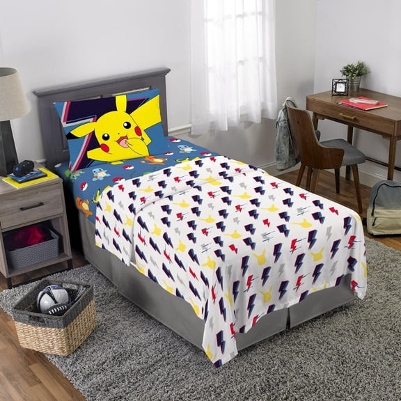 Pokemon "Lightning Bolt" Twin Sheet Set