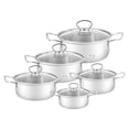 thumbnail image 3 of Ensemble de 10 Pcs de Casseroles en Acier Inoxydable Casseroles Casserole Ensemble de Casseroles Casserole Ensemble de Couvercles de Casseroles DHL, 3 of 5