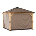 thumbnail image 1 of Sunjoy Universal Curtains for 9 ft. × 9 ft. Wood-Framed Gazebos, 1 of 5