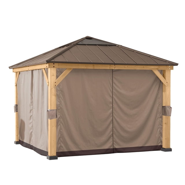 Sunjoy Universal Curtains for 9 ft. × 9 ft. Wood-Framed Gazebos