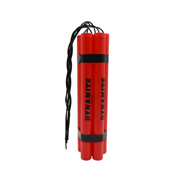 Nicky Bigs Novelties Adulte Faux Dynamite Rouge TNT 6 Bâtons Ensemble Plastique Farce Feinte Bombe Explosive Pack Film Costume Accessoire Rouge/noir Taille Unique