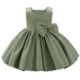 thumbnail image 1 of Ketyyh-chn99 Robes d'Été Robe de Plage Bébé Filles Tout-Petits Manches Courtes Longues Mode Robe Sans Manches Jupe Vert, 3-4 Ans, 1 of 5