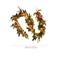 thumbnail image 3 of Yhmxh Artificial Christmas Swag Prelit Christmas Wreaths With LED String Light Christmas Wreath Pre-installed Christmas Wreath With LED Lights String Christmas Mailbo Christmas Party Decor, 3 of 3