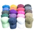 thumbnail image 2 of Casquette de Baseball Ajustable en Coton 100 % Lavé Teint Uni Femmes et Hommes, 2 of 25
