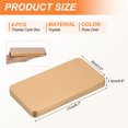 thumbnail image 2 of Uxcell Small Cash Box, 4 Pcs Money Holder Metal Tin Box Cash Tray Organizer, Rose Gold, 2 of 6