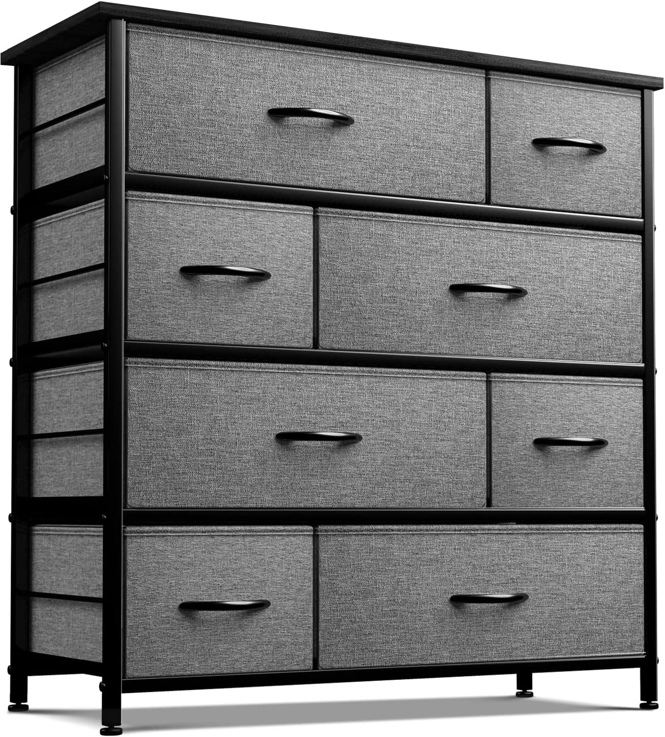 Sorbus Dresser with 8 Drawers- Black