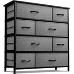 Sorbus Dresser with 8 Drawers- Black