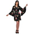 thumbnail image 2 of Moomaya Peignoir en Coton pour Femmes Robe de Chambre Imprimée Courte Peignoir de Douche Nuptiale, 2 of 6