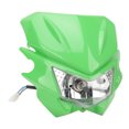 thumbnail image 1 of Motorbike DRL Headlight, Adjustable DC12V Motorcycle Front Headlight Simple Installation Reliable Safe Driving LED  For Dirt Bike MX Motocross Enduro Motorcycle Black,White,Green, 1 of 8