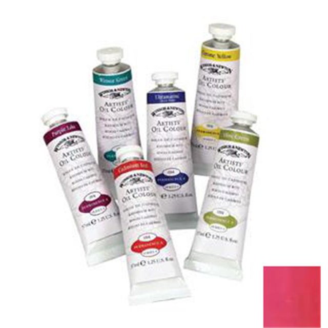 Winsor & Newton 1214502 37ml Artists Oil Color - Permanent Rose