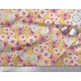 thumbnail image 2 of Soimoi Poly Georgette Fabric Cosmos Floral Printed Fabric 1 Yard 52 Inch Wide, 2 of 3