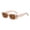Rose Gold, variant on WZXFASHION Small Frame Sunglasses European And American Versatile Women's Sunglasses Clothing Shoes & Accessories White One Size