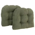 thumbnail image 2 of Coussin de Chaise de Salle à Manger Capitonné en Microsuède en Forme de U de 19 Po (Ensemble de 2), 2 of 3
