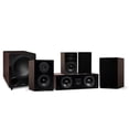 thumbnail image 1 of Fluance Elite High Definition Compact Surround Sound Home Theater 5.1 Channel Speaker System including 2-Way Bookshelf, Center Channel, Rear Surrounds and DB10 Subwoofer - Walnut (SX51WC), 1 of 8