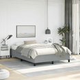 thumbnail image 1 of vidaXL Bed Frame Light Grey 137x190 cm Full Fabric, 1 of 7