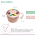 thumbnail image 3 of Melii Abacus Snack Container for Infants and Toddlers, Pink, 6.76 oz / 200 ml, 3 of 5