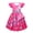 Robe Rouge Rose et Sac, variante sur Encanto Mirabel Robe Fille Isabella Imprimée Manches Volantées Robe Décontractée et Sac