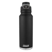 Coleman FreeFlow AUTOSEAL Stainless Steel Water Bottle, 40 oz (1.18 L), Black