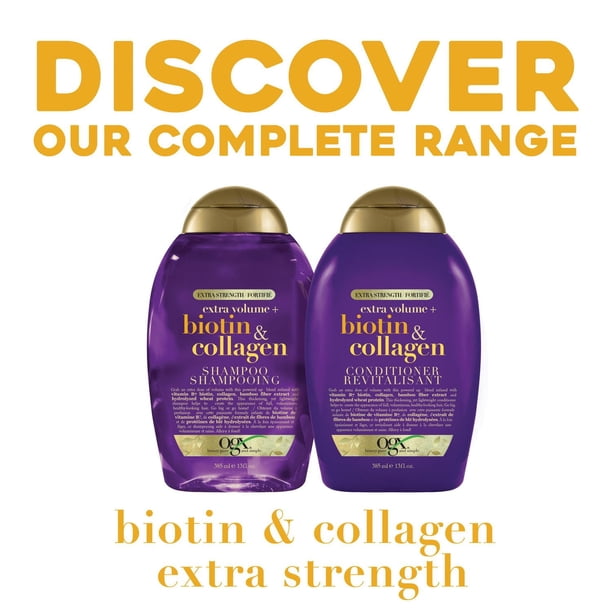 OGX Biotin & Collagen Extra Strength Volumizing Shampoo - Walmart.ca