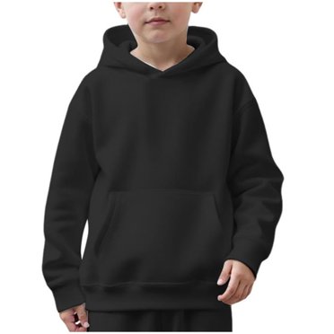 Zshosam Kids Hooded Sweatshirts Boys Boys' Hoodie, Hooded Sweatshirt for Boys, Pullover Sweatshirt Size 2T 3T,(Black 2-3 Years)