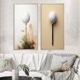 thumbnail image 1 of Designart "Minimalist Golf Tees IX" Golf Framed Wall Art Set Of 2 - White Sports Gallery Wall Frame Set For Home Decor, 1 of 6