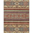 thumbnail image 1 of Ahgly Company Tapis d'Intérieur Rectangulaire Abstrait Brun Rouge Tapis de Zone Abstrait, 2 Pieds x 3 Pieds, 1 of 6