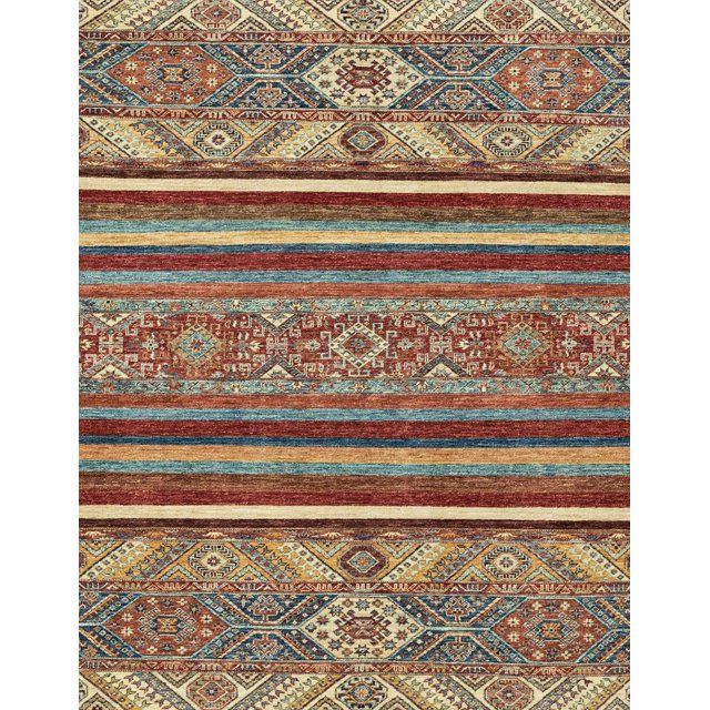 Ahgly Company Tapis d'Intérieur Rectangulaire Abstrait Brun Rouge Tapis de Zone Abstrait, 2 Pieds x 3 Pieds