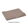 thumbnail image 3 of Fridja Queen Size Flat Sheet, Solid Color Soft Skin-friendly Machine Washable Flat Sheets, Cool & Breathable Bed Sheets, Top Sheet, Flat Sheet , Single Flat Sheets Only (Khaki, 70.87x90.55 in), 3 of 6