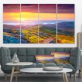 thumbnail image 1 of Fleurs de Rhododendrons dans des Collines Colorées - Impression sur Toile de Photographie de Paysage, 1 of 3