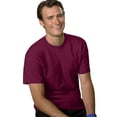 thumbnail image 1 of Hanes Mens 5.2 oz HEAVYWEIGHT Short Sleeve T-shirt, L, Maroon, 1 of 4