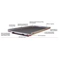 thumbnail image 5 of Cargo Glide Glissière de Lit CG1500-8048 Série CG; 1500 Livres; Hauteur de Rail Latéral de 4 Pouces; Cadre en Acier Noir Enduit de Poudre; Rail Latéral en Aluminium Poli; Plateforme en Contreplaqué de 3/4 Pouce Enduit de HDPE Noir, 5 of 5