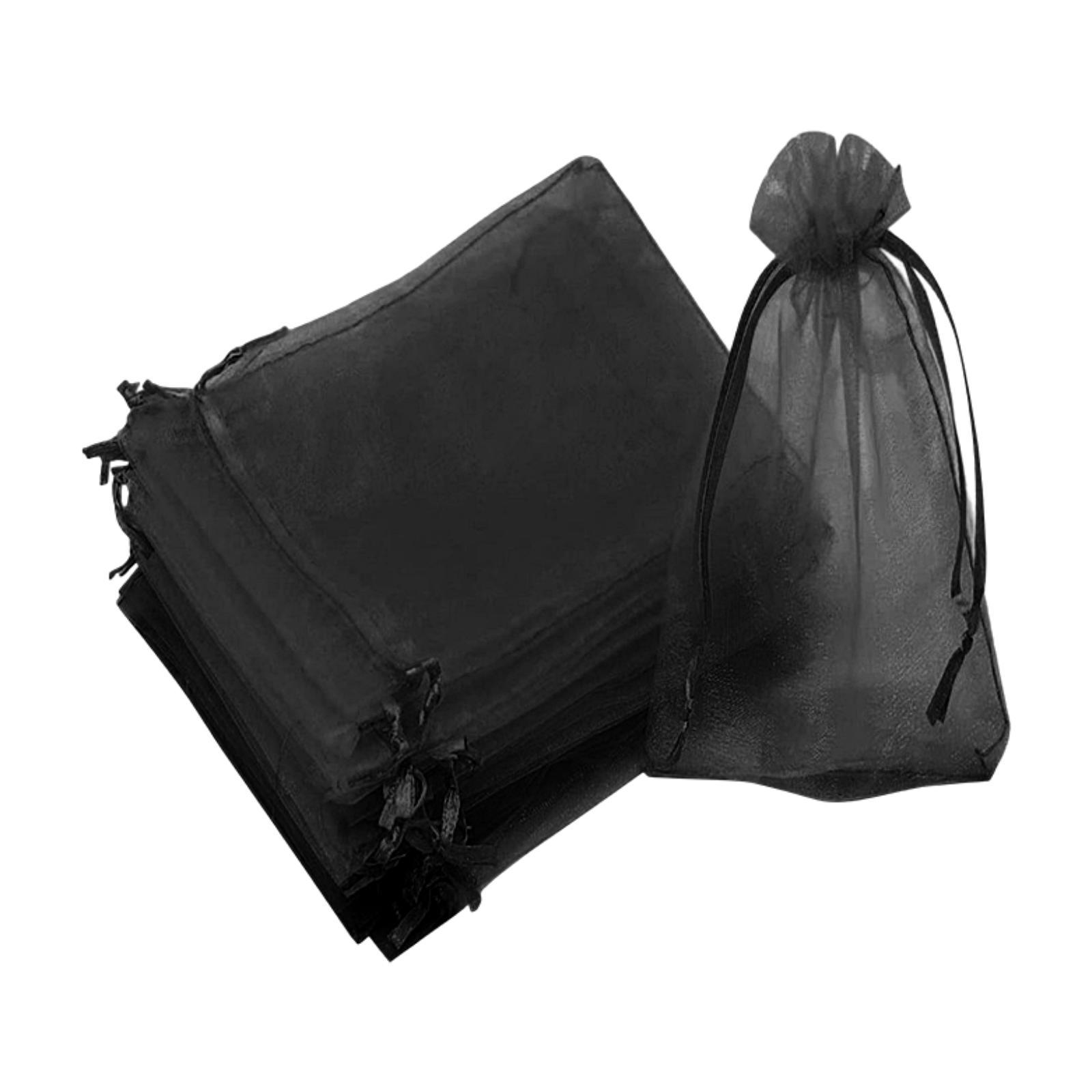 koolsoo 100 Pieces Fruit Protection Bags Gift Bag for Orchard Flowers Plants Black