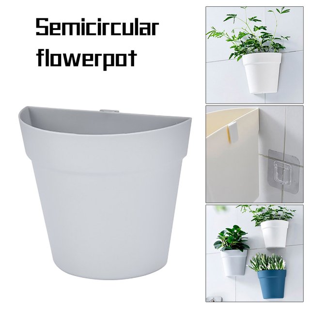 Mefallenssiah Pots de Fleurs Muraux en Plastique pour Balcon Intérieur et Extérieur