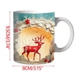 thumbnail image 3 of PEONAVET Mug Lettering Christmas Mug Inflated Snowman Mug, Santa Mug Press Puffy 15oz 11oz Coffe, 3 of 5