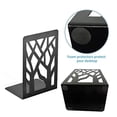 thumbnail image 4 of Black Metal Non-Slip Bookend Bracket Heavy Book End Office Book Stopper, 4 of 8