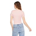 thumbnail image 3 of No Boundaries Women's Rib Baby Tee, 3 of 6