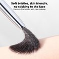 thumbnail image 4 of Fan Shaped Makeup Brush, Soft Bristles Portable Fan Highlighter Brush Delicate  For Highlighter For Loose Powder, 4 of 8