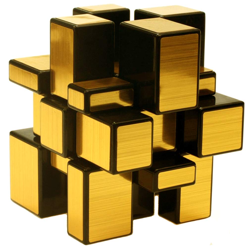 TANCH Mirror Speed Magic Cube 3x3 Puzzle Toy for Children & Adults Gold