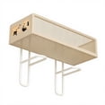 thumbnail image 3 of Bowayaoa Wall-Mounted Mesh Toilet Over Tank Shelf Metal Bathroom Storage Rack Dense Mesh Draining Rack for Shampoo Bottles, Black, 3 of 7