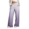 thumbnail image 2 of Pants for Women, Womens Fashionable Striped Printed Drawstring Wide Leg Pants, 2 of 5