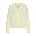 thumbnail image 3 of FAIWAD Cardigans pour Femmes à devant Ouvert, Manches Longues, Boutonné, Grande Taille, Manteau Décontracté, 3 of 5