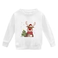 thumbnail image 4 of MIASHUI Sweatshirts de Noël pour Enfants Col Rond Imprimé Pull Chaud pour Enfants, Blanc, 7-8 Ans, 4 of 4