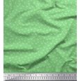 thumbnail image 1 of Soimoi Green Heavy Satin Fabric Alphabet V Text Printed Fabric 1 Yard 54 Inch Wide, 1 of 3