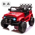 thumbnail image 1 of Garvee 12V Kids Ride on Truck Car,5MPH Max Speed,Parent Remote Control,3 Speeds, Lights,Music,Red, 1 of 11