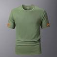 thumbnail image 1 of Mens Gym T-Shirts Summer Athletic Quick Drying Workout Top Compression Fit Short Sleeve Crew Neck Running Basketball Shirt, 1 of 4