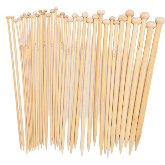 Bamboo Sweater Knitting , Light Weight 10 Inch Length 36pcs Bamboo Knitting Set for Scarves for Beginners